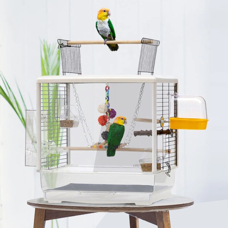 Small Transparent Bird Viewing Cage