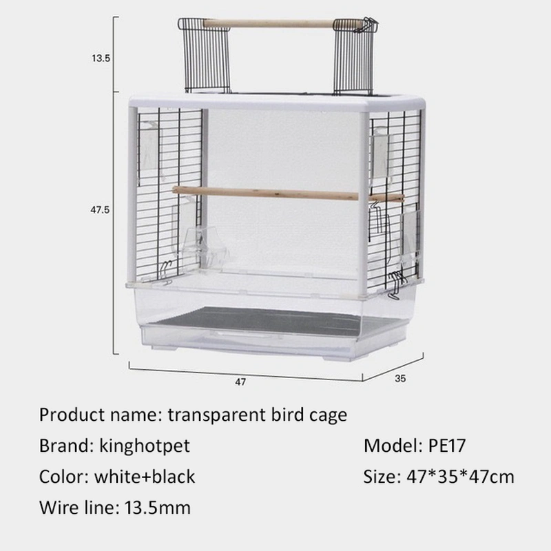 Small Transparent Bird Viewing Cage