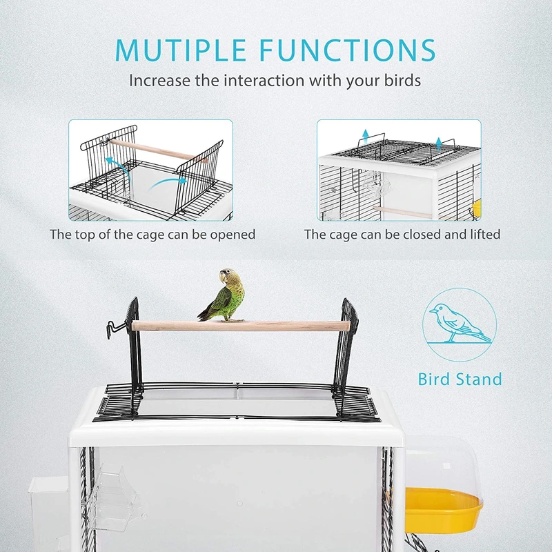 Small Transparent Bird Viewing Cage