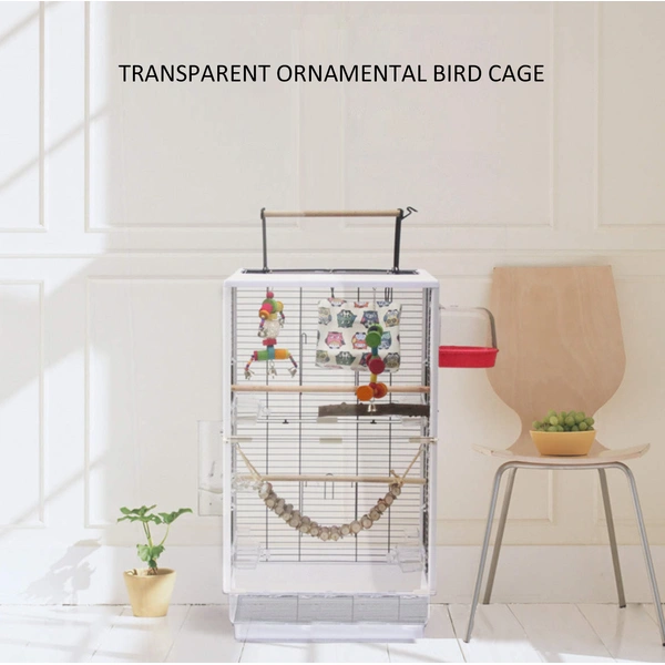 Large Transparent Bird Viewing Cage