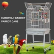 Large Heavy-Duty Bird Cage with Storage Shelf