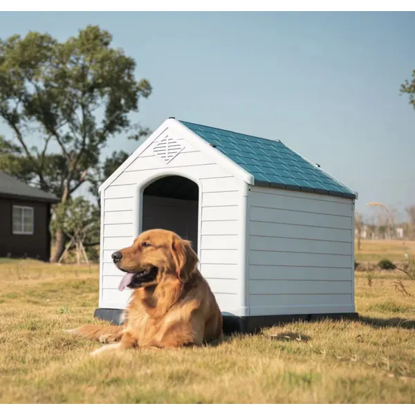 Durable Plastic Dog House with Ventilation