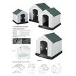 Durable Plastic Dog House with Ventilation