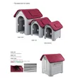 Insulated Plastic Cat House for Outdoor Use