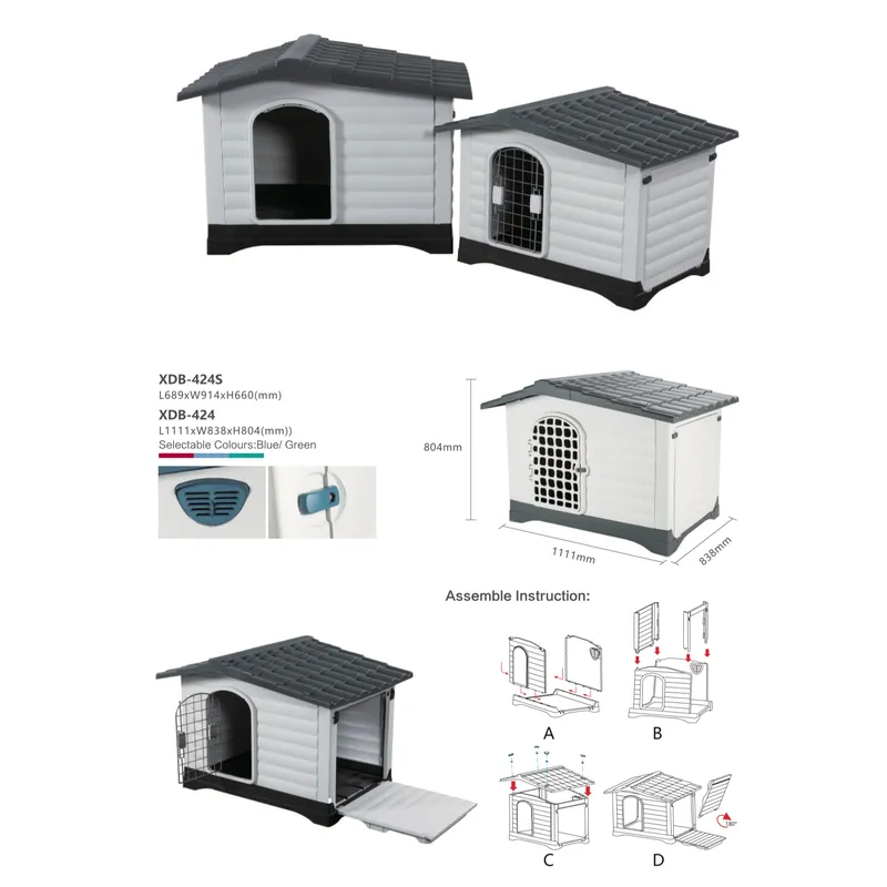 Foldable Plastic Pet House for Travel