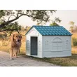 UV-Protected Plastic Pet House for Outdoor Use