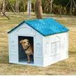 UV-Protected Plastic Pet House for Outdoor Use