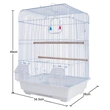 Compact Bird Cage with Tray & Perch for Small Birds
