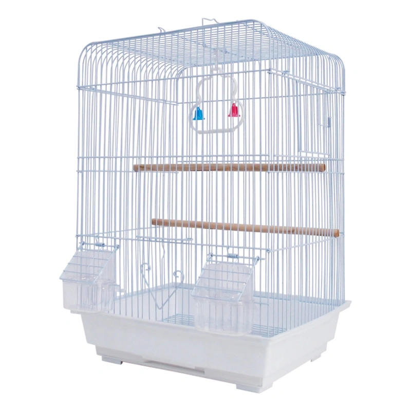 Compact Bird Cage with Tray & Perch for Small Birds