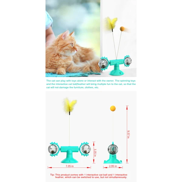 Rotating Windmill Cat Toy