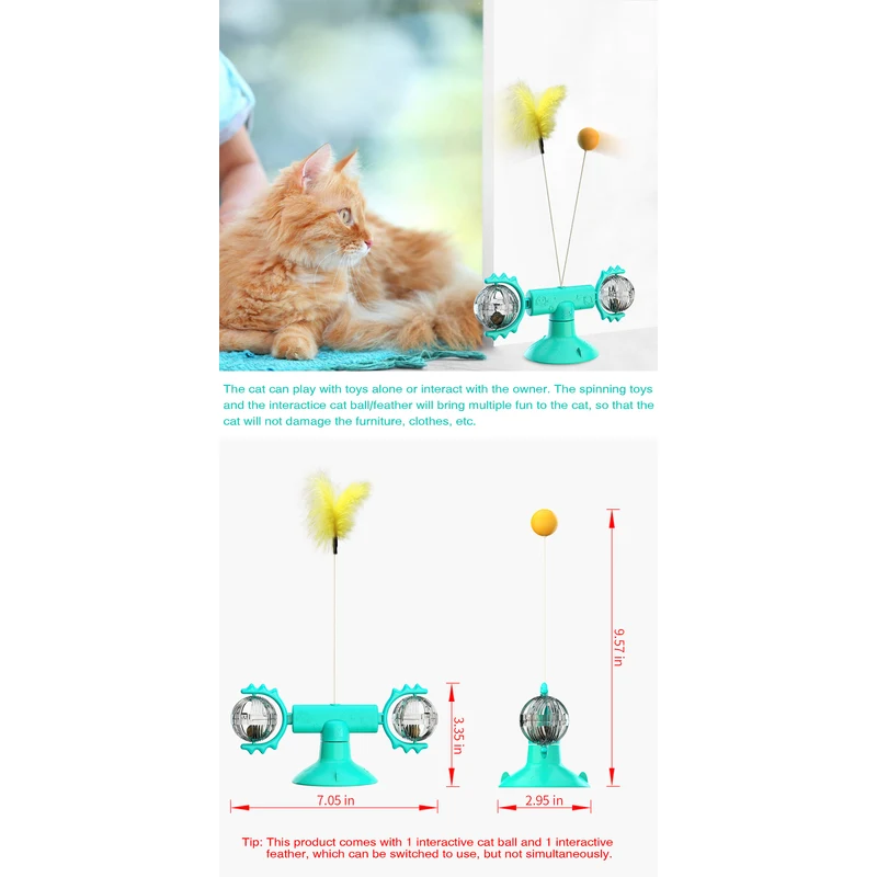 Rotating Windmill Cat Toy