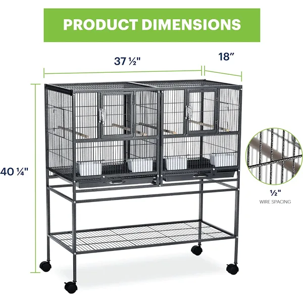 Durable Metal Bird Cage for Small Birds – Sturdy and Easy to Clean