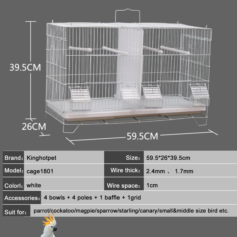 Compact Bird Cage for Small Birds – Easy to Clean and Durable