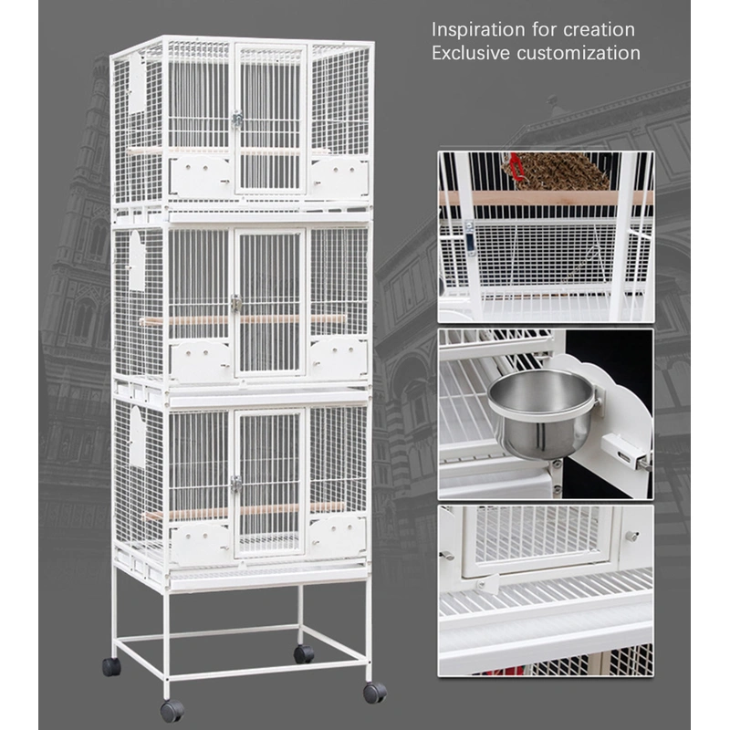 Large Bird Cage with 1, 2, or 3 Layers – Spacious and Customizable