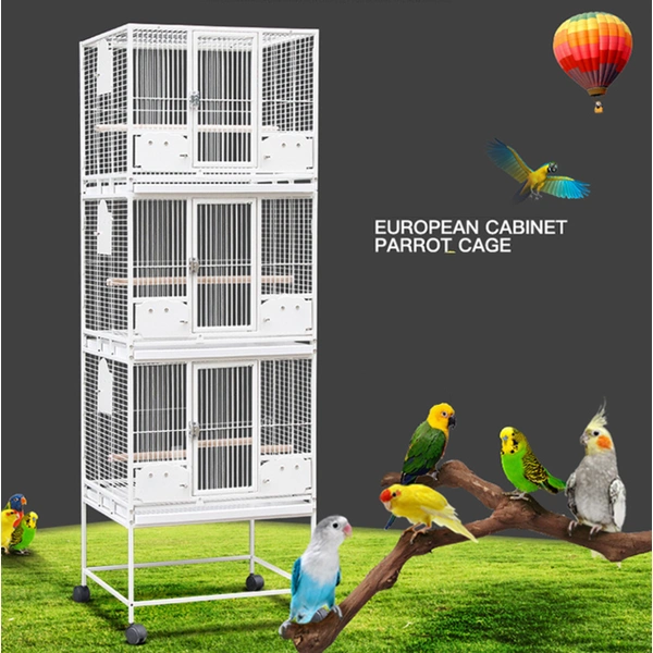 Large Bird Cage with 1, 2, or 3 Layers – Spacious and Customizable