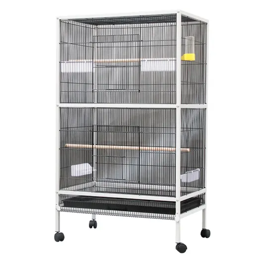 Spacious Large Bird Cage with Rolling Stand for Parrots