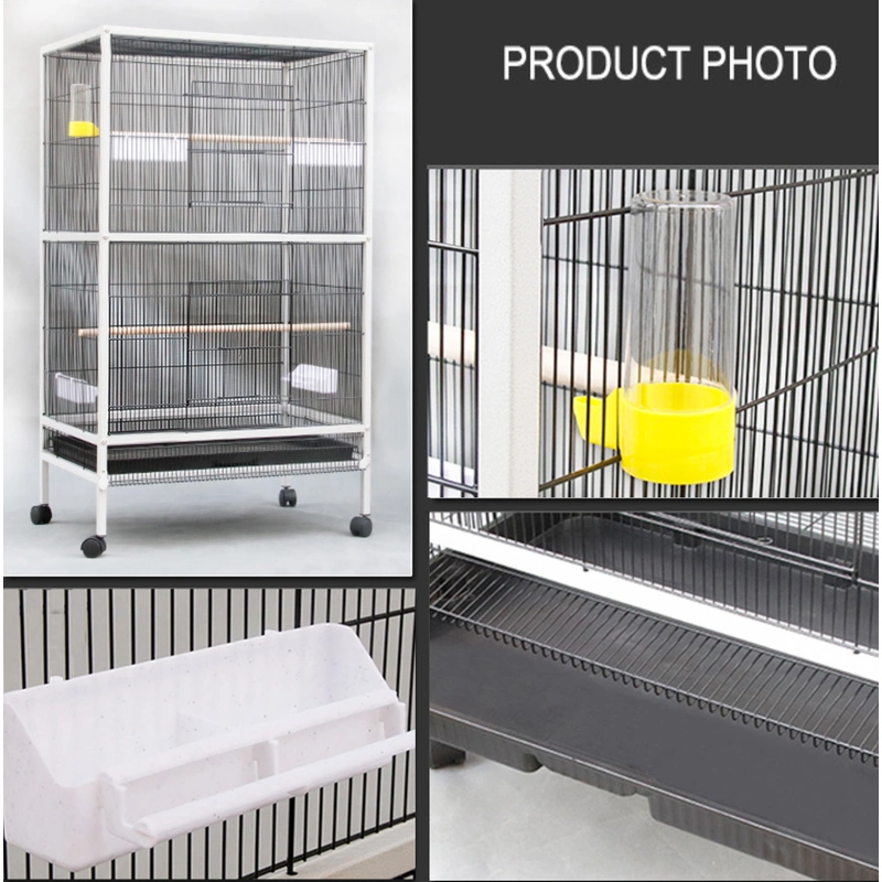 Spacious Large Bird Cage with Rolling Stand – Ideal for Parrots