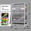 Spacious Large Bird Cage with Rolling Stand – Ideal for Parrots