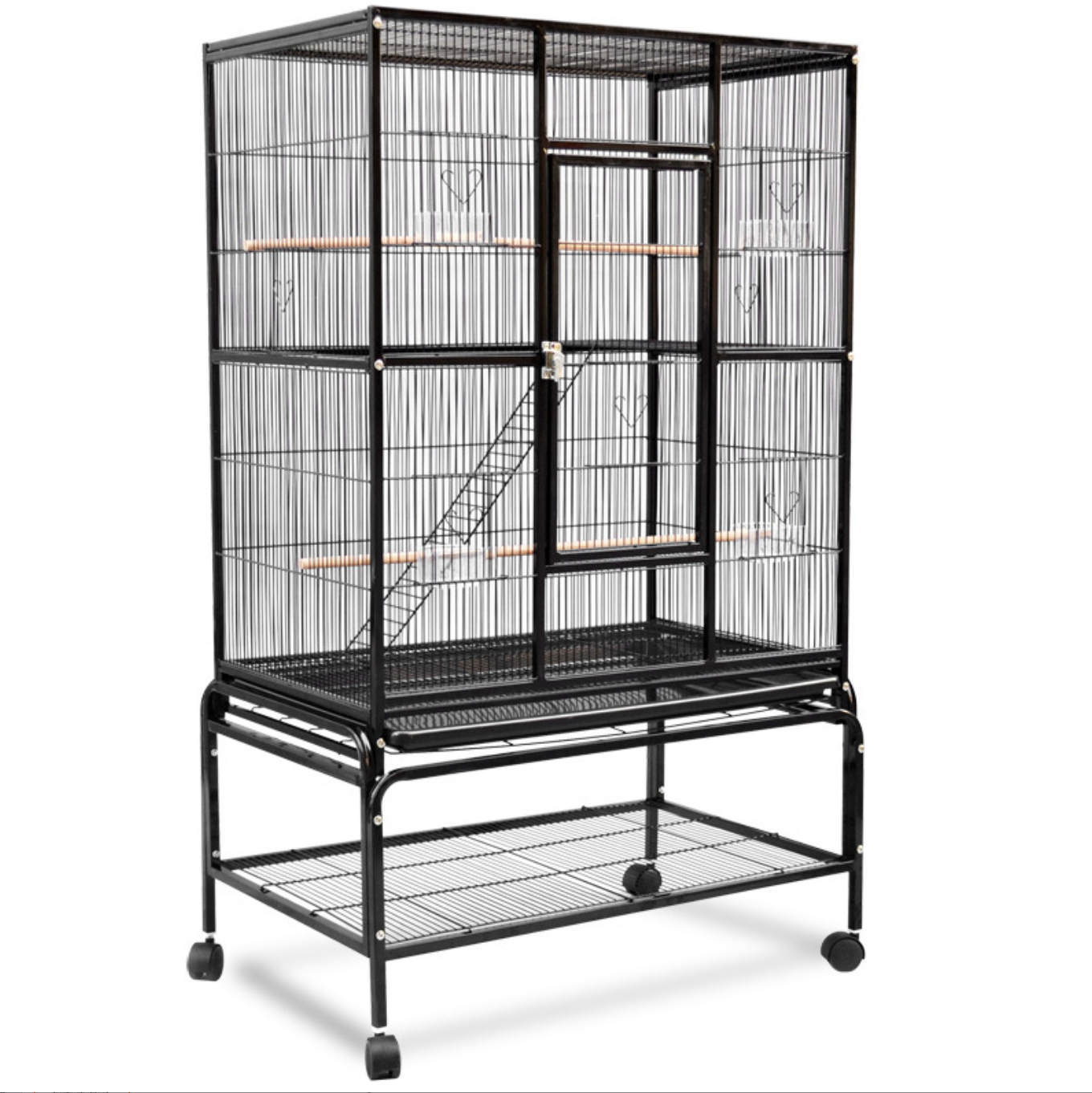 Pet products large parrot bird cage house nest with feeder and toys