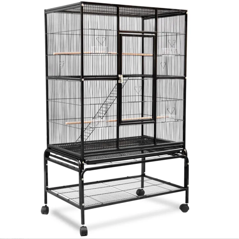 Large Bird Cage with Play Top and Ladder – Spacious and Fun