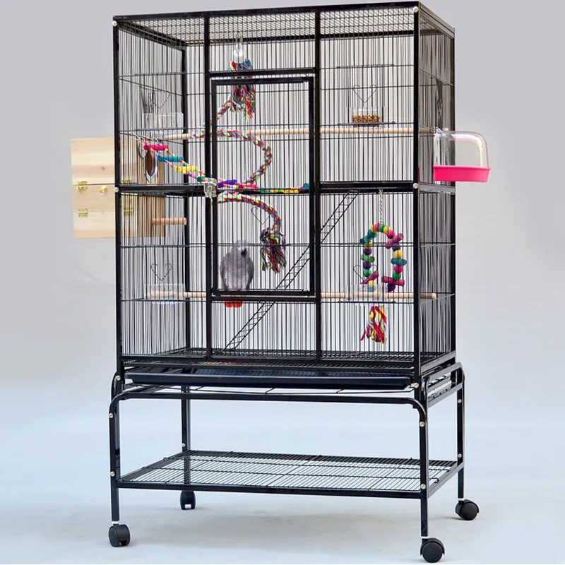 Large Bird Cage with Play Top and Ladder – Spacious and Fun