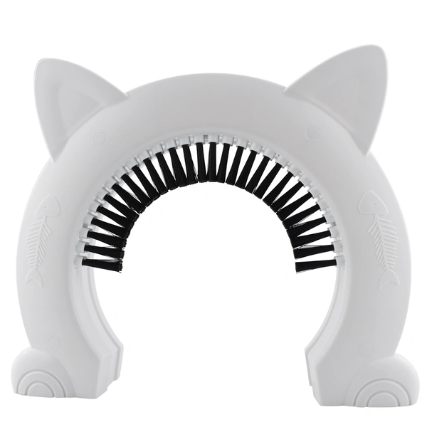 Cat Door with Built-In Brush