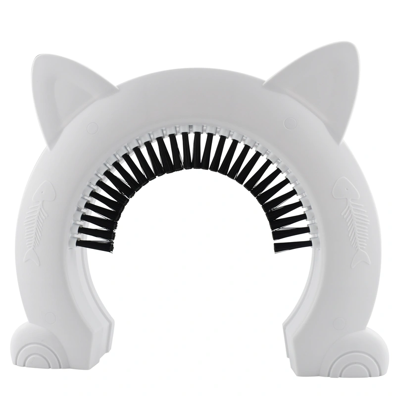 Cat Door with Built-In Brush