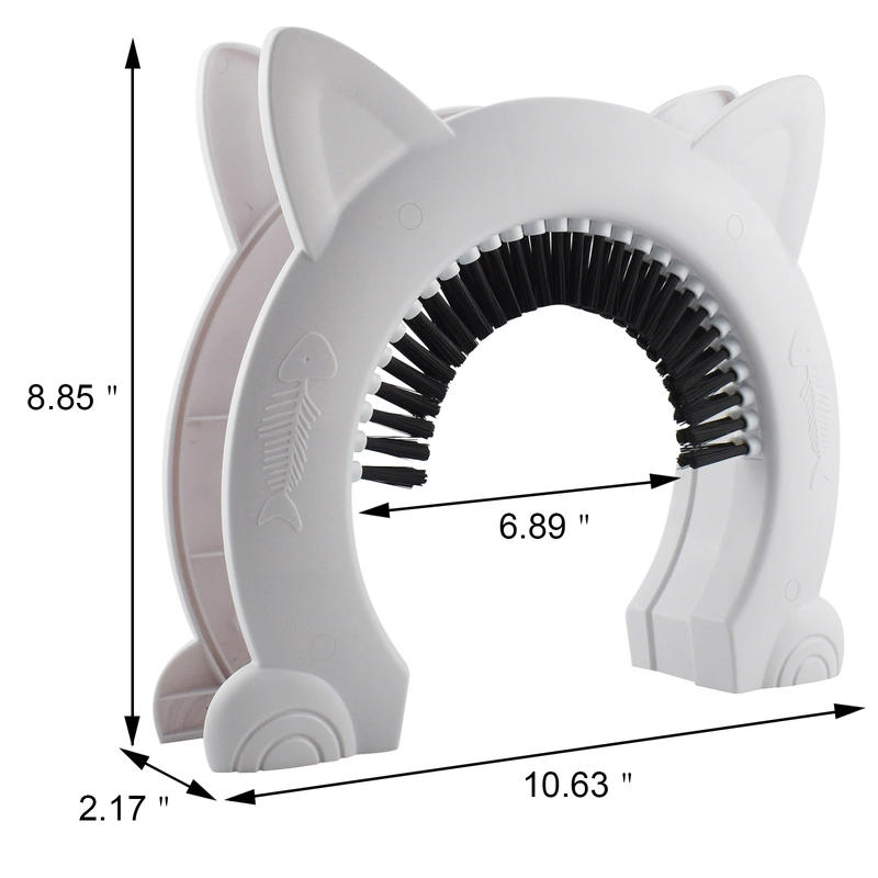 Cat Door with Built-In Brush