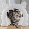 Cat Door with Built-In Brush