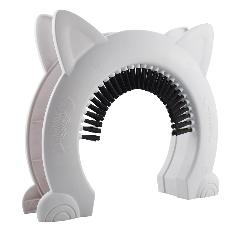 Cat Door with Built-In Brush