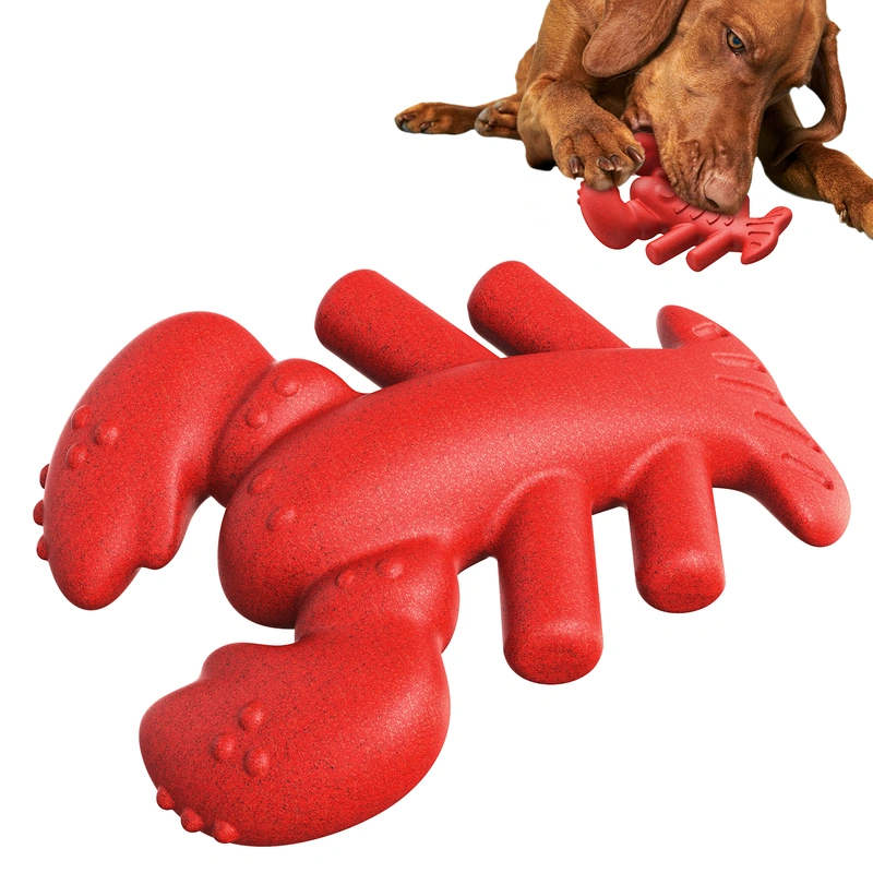 Durable Lobster-Shaped Dog Chew Toy - Boost Dental Health