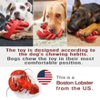 Durable Lobster-Shaped Dog Chew Toy - Boost Dental Health