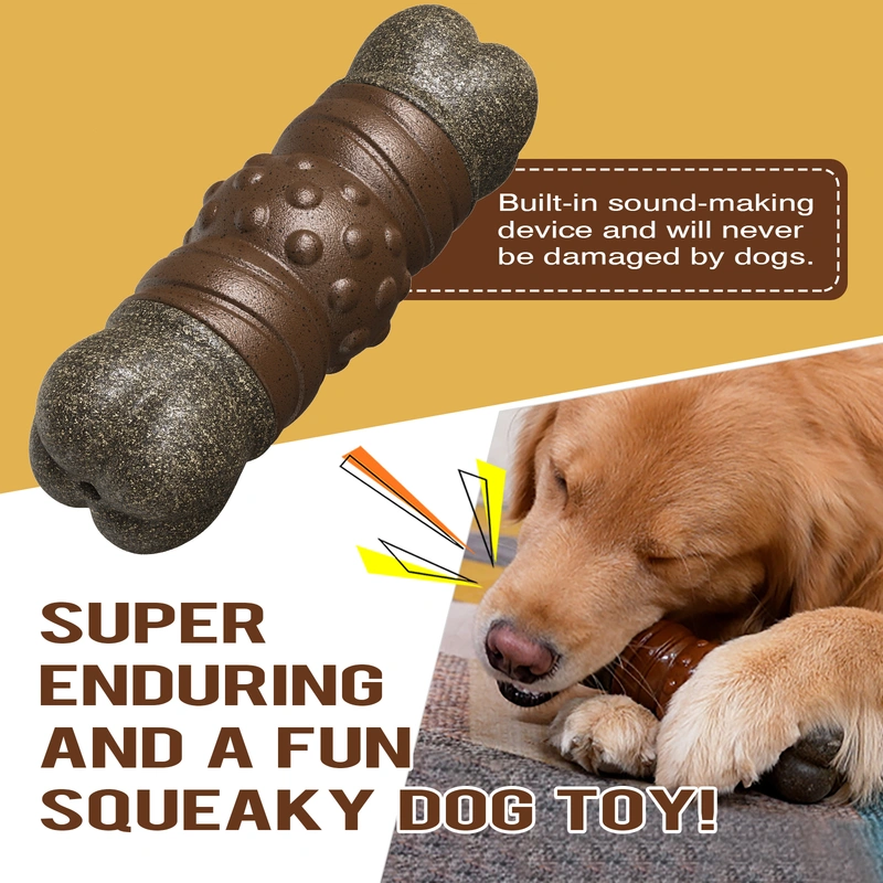 Interactive Squeaky Bone Dog Chew Toy - Keep Your Dog Entertained