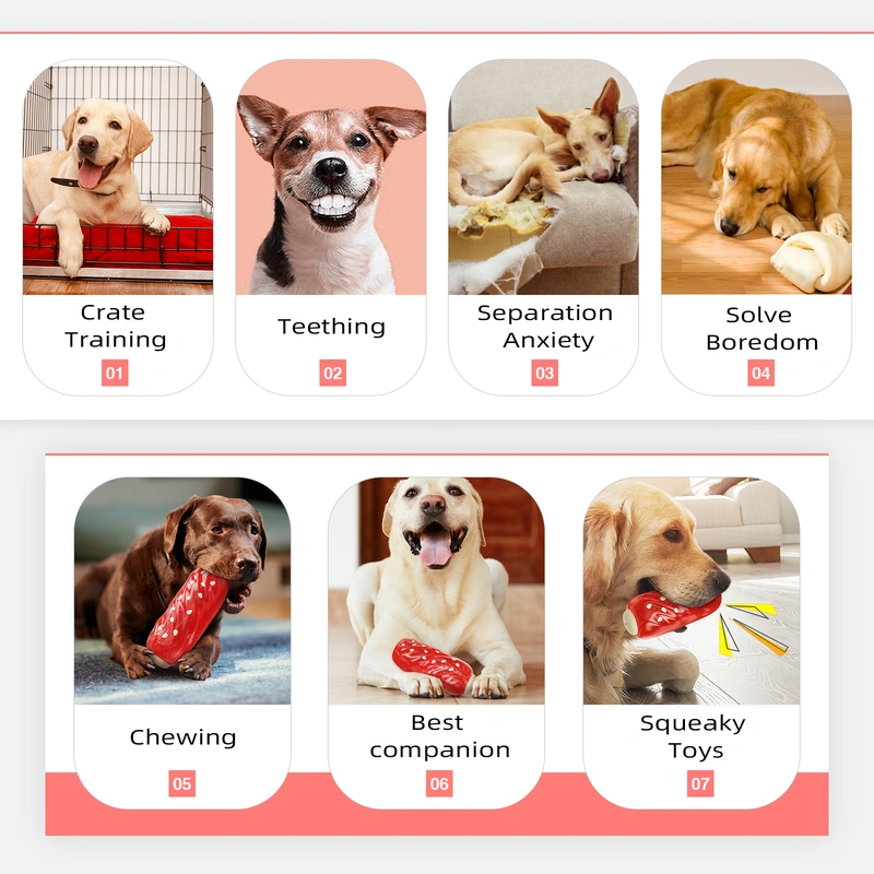 Durable Squeaky Sausage Dog Chew Toy - Keep Your Pup Entertained