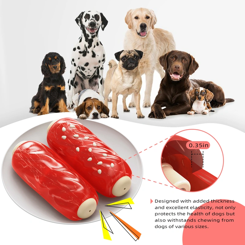 Durable Squeaky Sausage Dog Chew Toy - Keep Your Pup Entertained