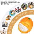 Durable Squeaky Orange Dog Chew Toy Ball - Keep Your Pup Entertained