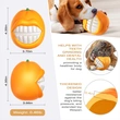 Durable Squeaky Orange Dog Chew Toy Ball - Keep Your Pup Entertained