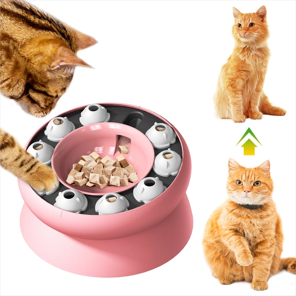 Innovative Cat Bowl Puzzle Toy - Promote Healthy Eating and Play