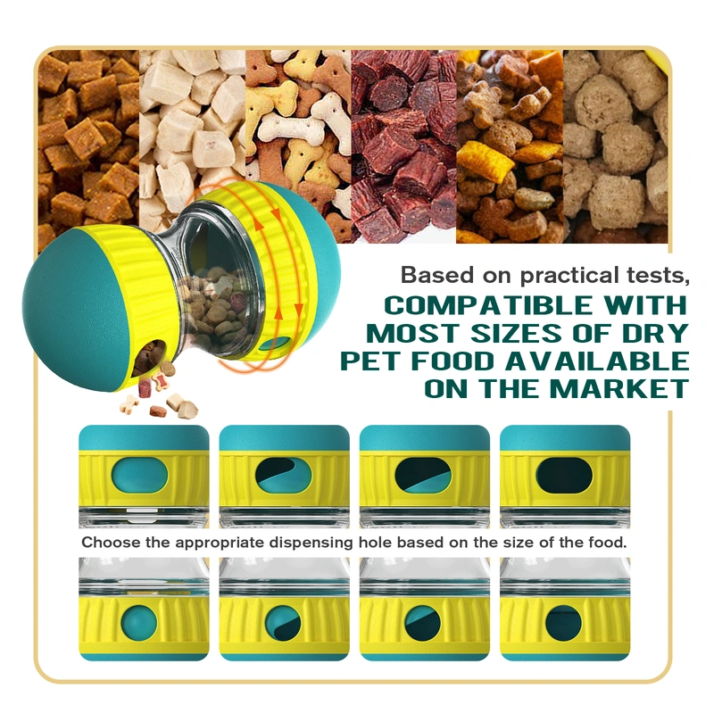 Interactive Rolling Pet Treat Dispenser - Keep Your Pet Entertained