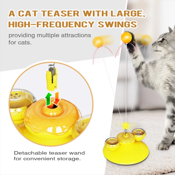 Fun Donut-Shaped Cat Toy - Engage Your Cat with Playful Design