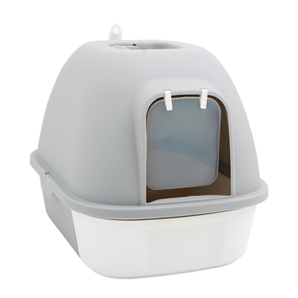Durable Plastic Cat Litter Box - Easy Clean Design