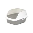 Sleek Plastic Cat Litter Box - Stylish and Functional