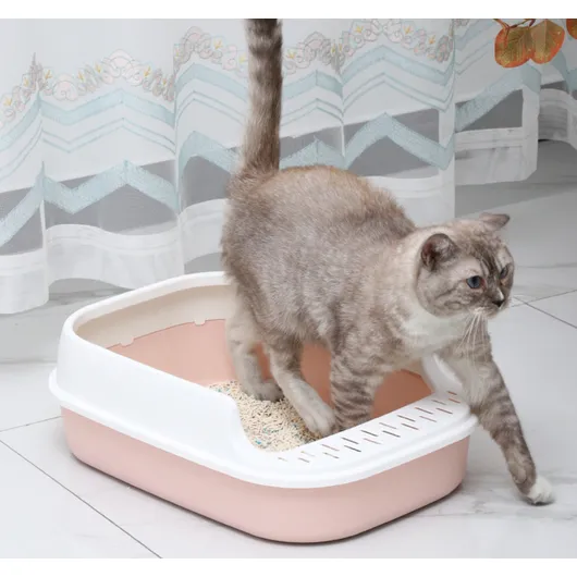 Eco-Friendly Plastic Cat Litter Box - Sustainable Choice