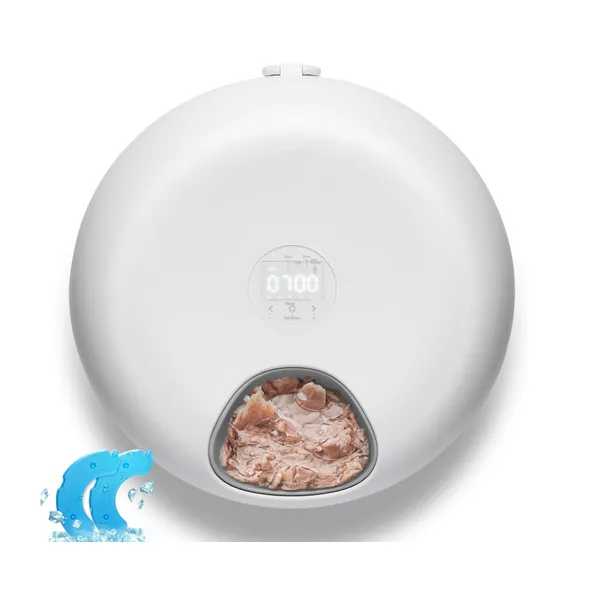 Smart Round Automatic Pet Feeder - Convenient Wet Food Solution