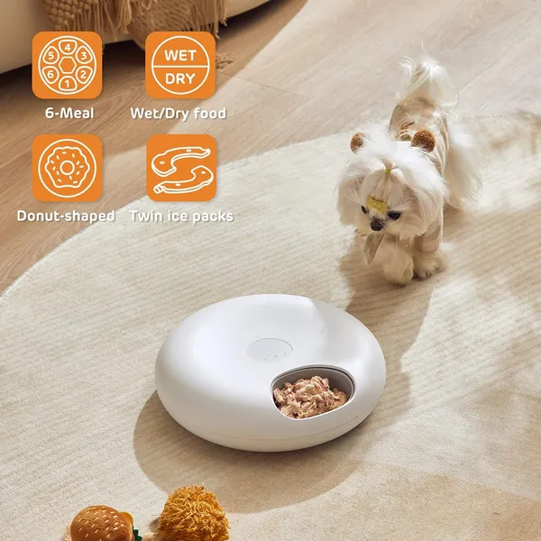Smart Round Automatic Pet Feeder - Convenient Wet Food Solution