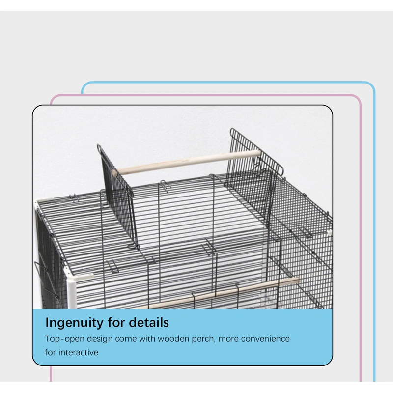 Stylish Small Bird Cage - Ideal Home for Budgies and Canaries