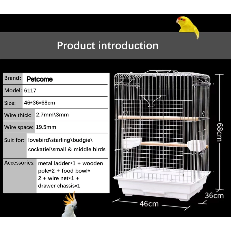High-Quality Stainless Steel Bird Cage
