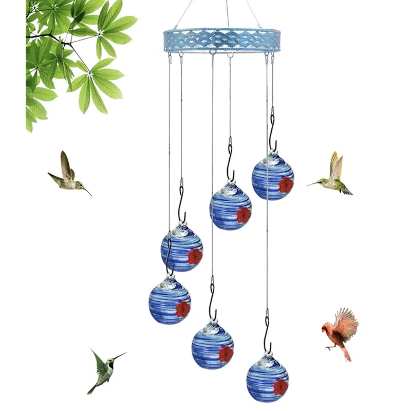Clear UV-Protected Hanging Bird Water Feeder | Outdoor Bird Hydration