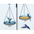 Clear UV-Protected Hanging Bird Water Feeder | Outdoor Bird Hydration