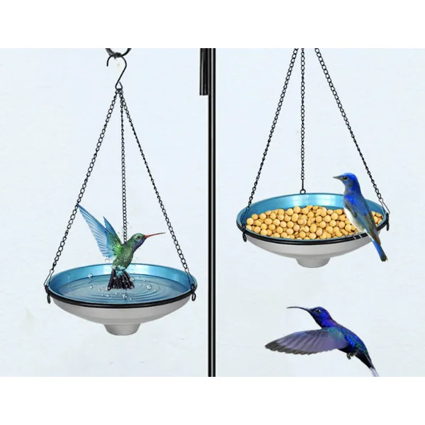 Clear UV-Protected Hanging Bird Water Feeder | Outdoor Bird Hydration